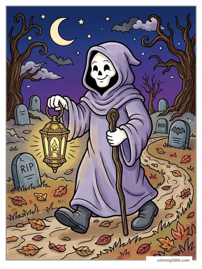 Colored example of this coloring page