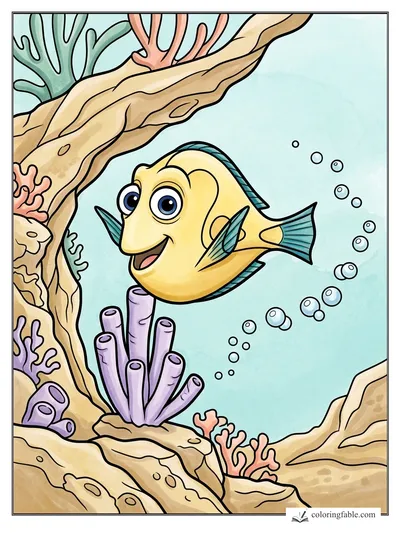 Colored example of this coloring page
