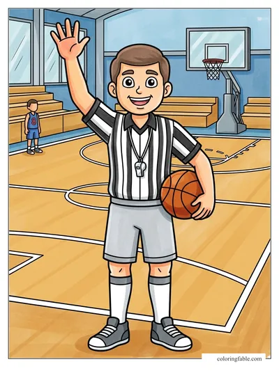 Colored example of this coloring page