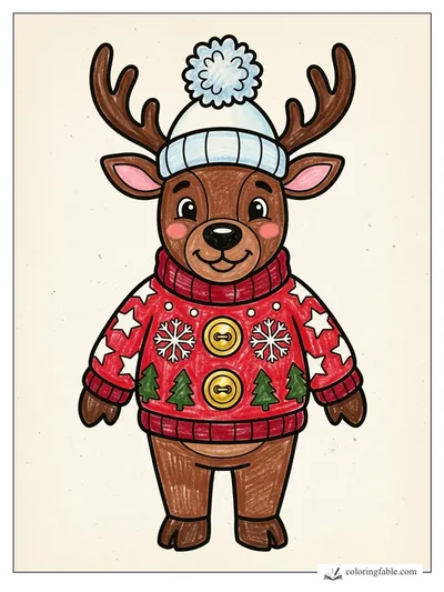 Colored example of this coloring page
