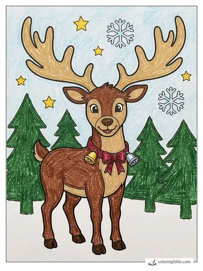 Colored example of this coloring page