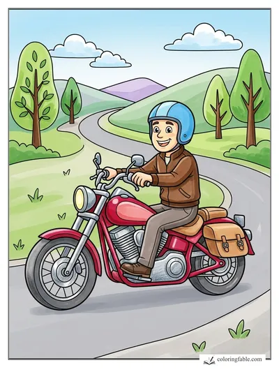 Colored example of this coloring page