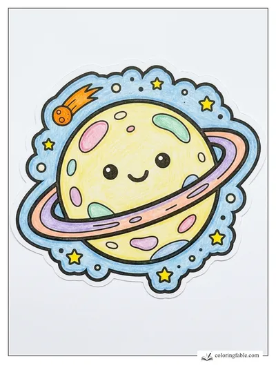 Colored example of this coloring page