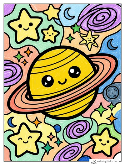 Colored example of this coloring page