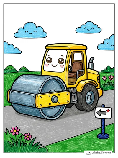 Colored example of this coloring page
