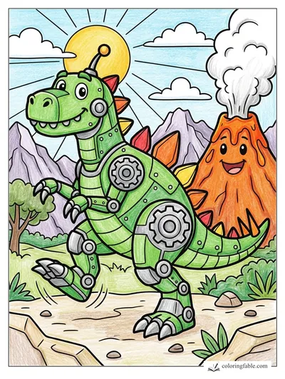 Colored example of this coloring page