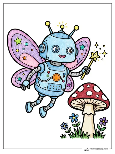 Colored example of this coloring page