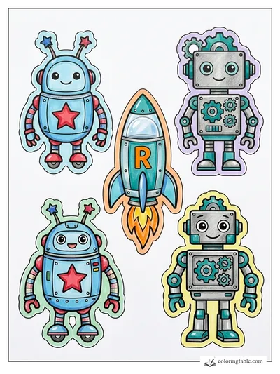 Colored example of this coloring page