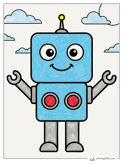 Colored example of this coloring page