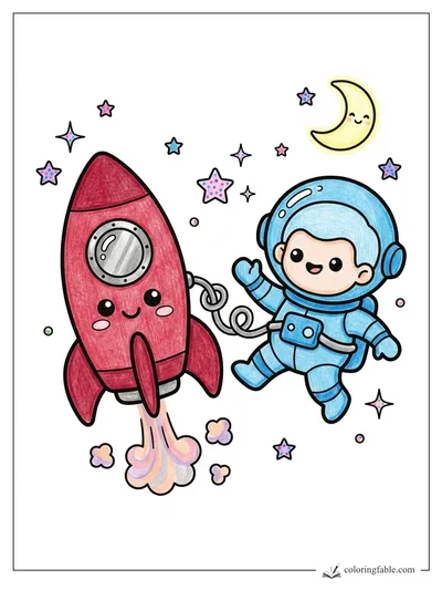 Colored example of this coloring page