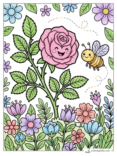 Colored example of this coloring page
