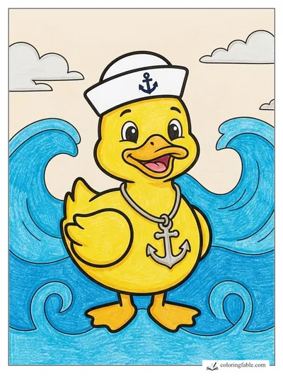 Colored example of this coloring page
