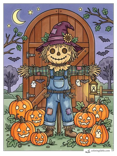Colored example of this coloring page