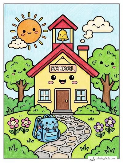 Colored example of this coloring page