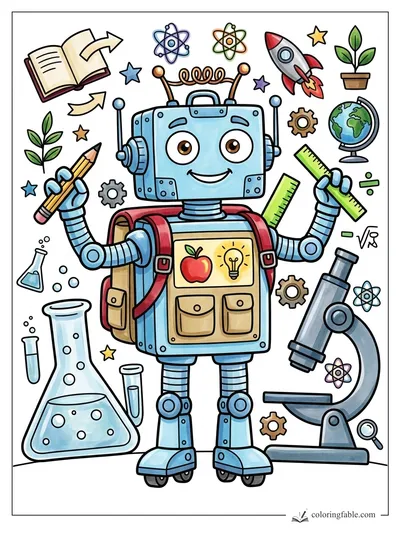 Colored example of this coloring page