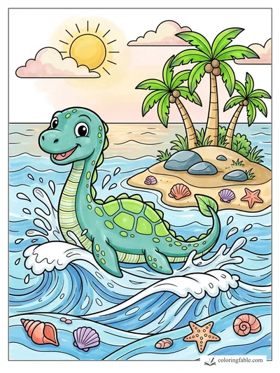 Colored example of this coloring page