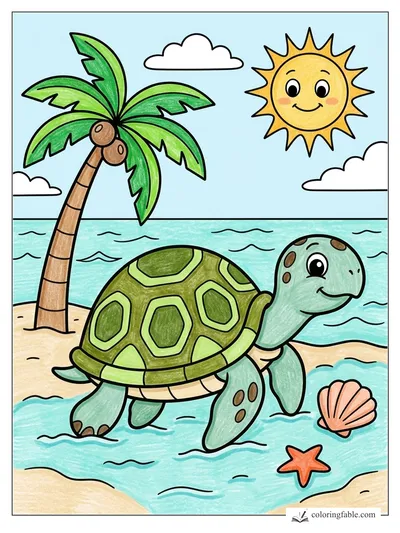 Colored example of this coloring page