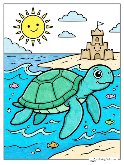Colored example of this coloring page
