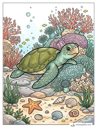 Colored example of this coloring page
