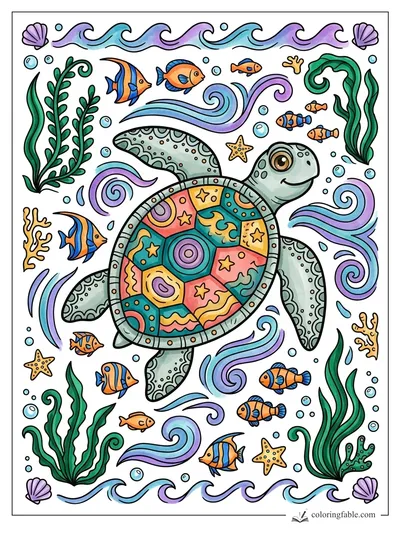 Colored example of this coloring page