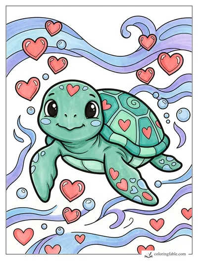 Colored example of this coloring page