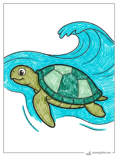 Colored example of this coloring page