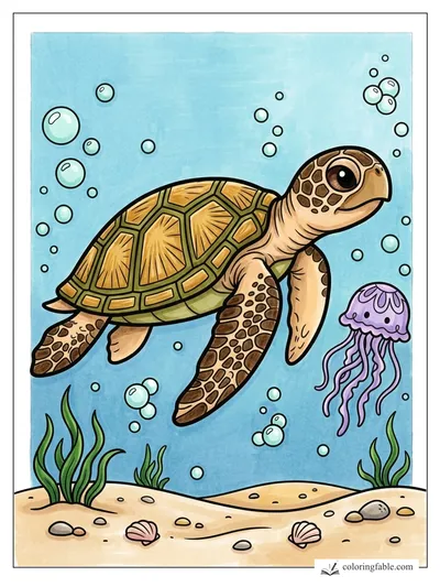Colored example of this coloring page