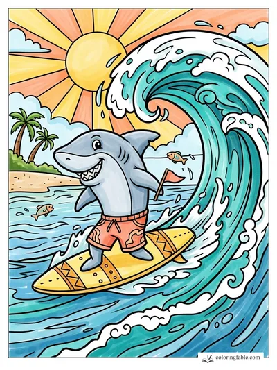 Colored example of this coloring page