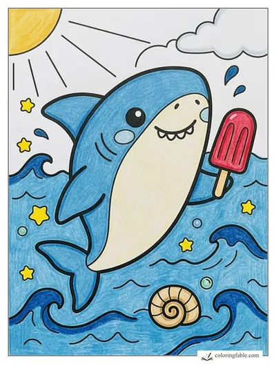 Colored example of this coloring page