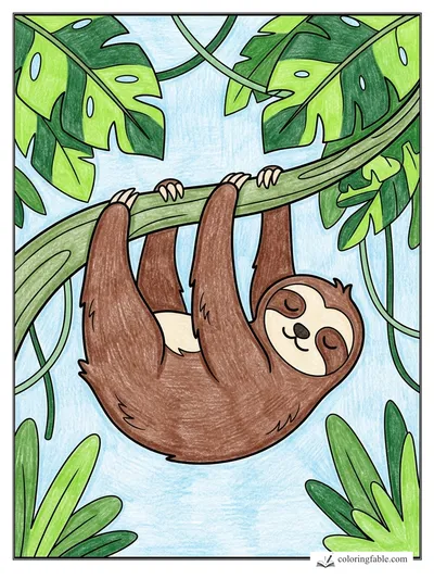 Colored example of this coloring page