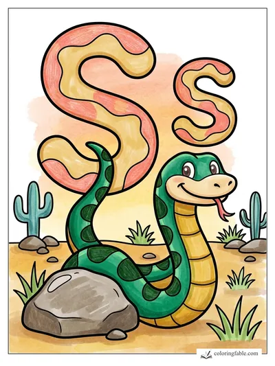 Colored example of this coloring page