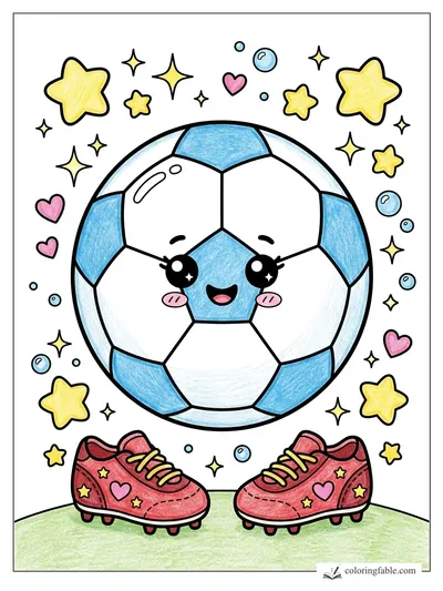 Colored example of this coloring page