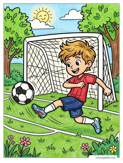 Colored example of this coloring page