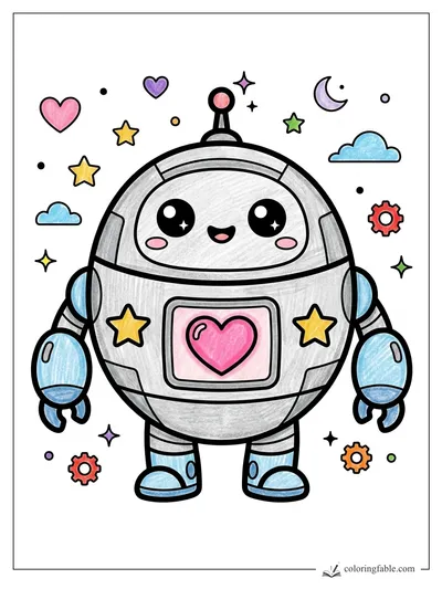 Colored example of this coloring page
