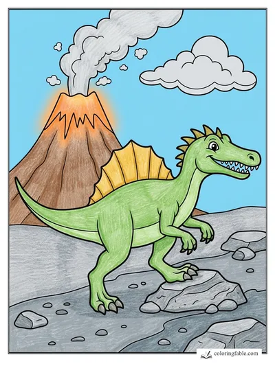 Colored example of this coloring page