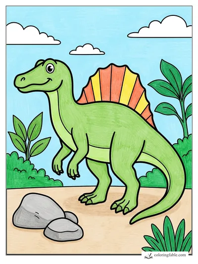 Colored example of this coloring page