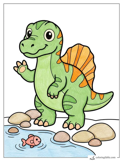Colored example of this coloring page