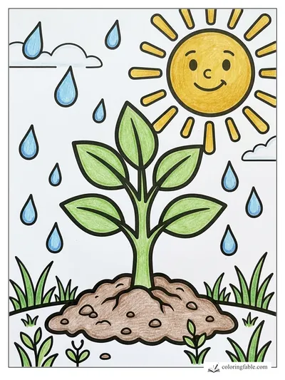 Colored example of this coloring page