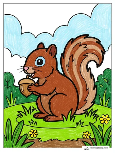 Colored example of this coloring page