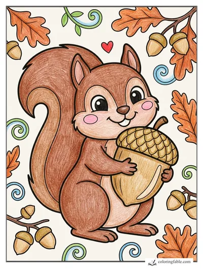 Colored example of this coloring page