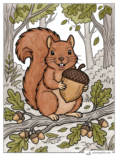 Colored example of this coloring page