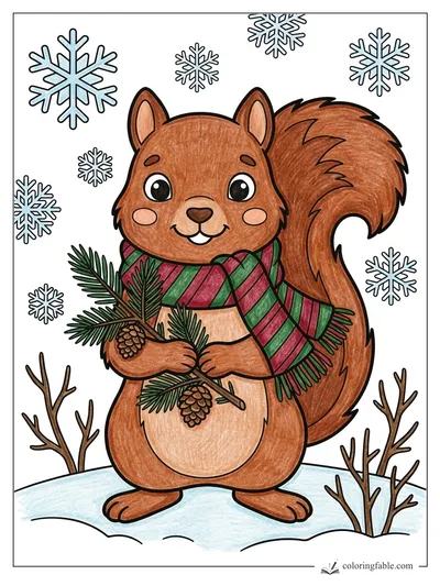 Colored example of this coloring page