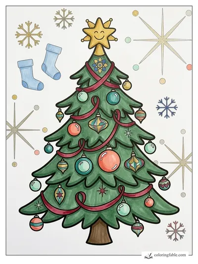 Colored example of this coloring page