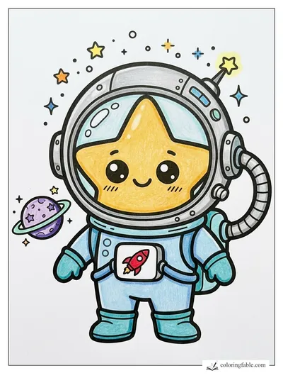 Colored example of this coloring page