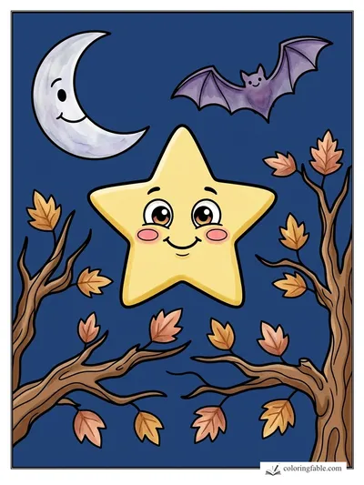 Colored example of this coloring page