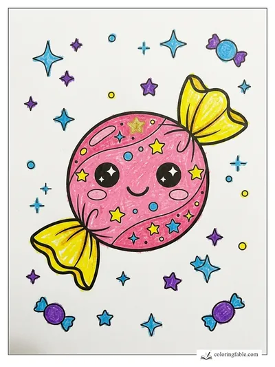 Colored example of this coloring page