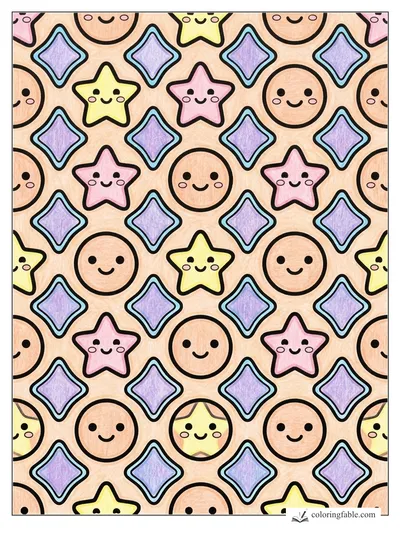 Colored example of this coloring page