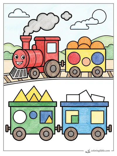 Colored example of this coloring page
