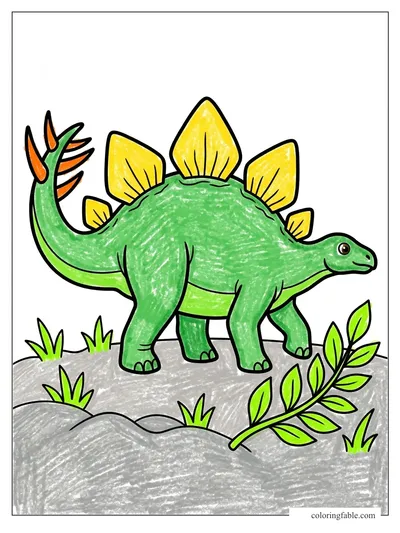 Colored example of this coloring page