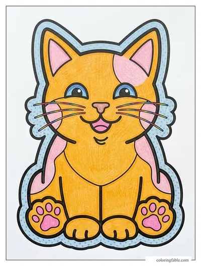 Colored example of this coloring page